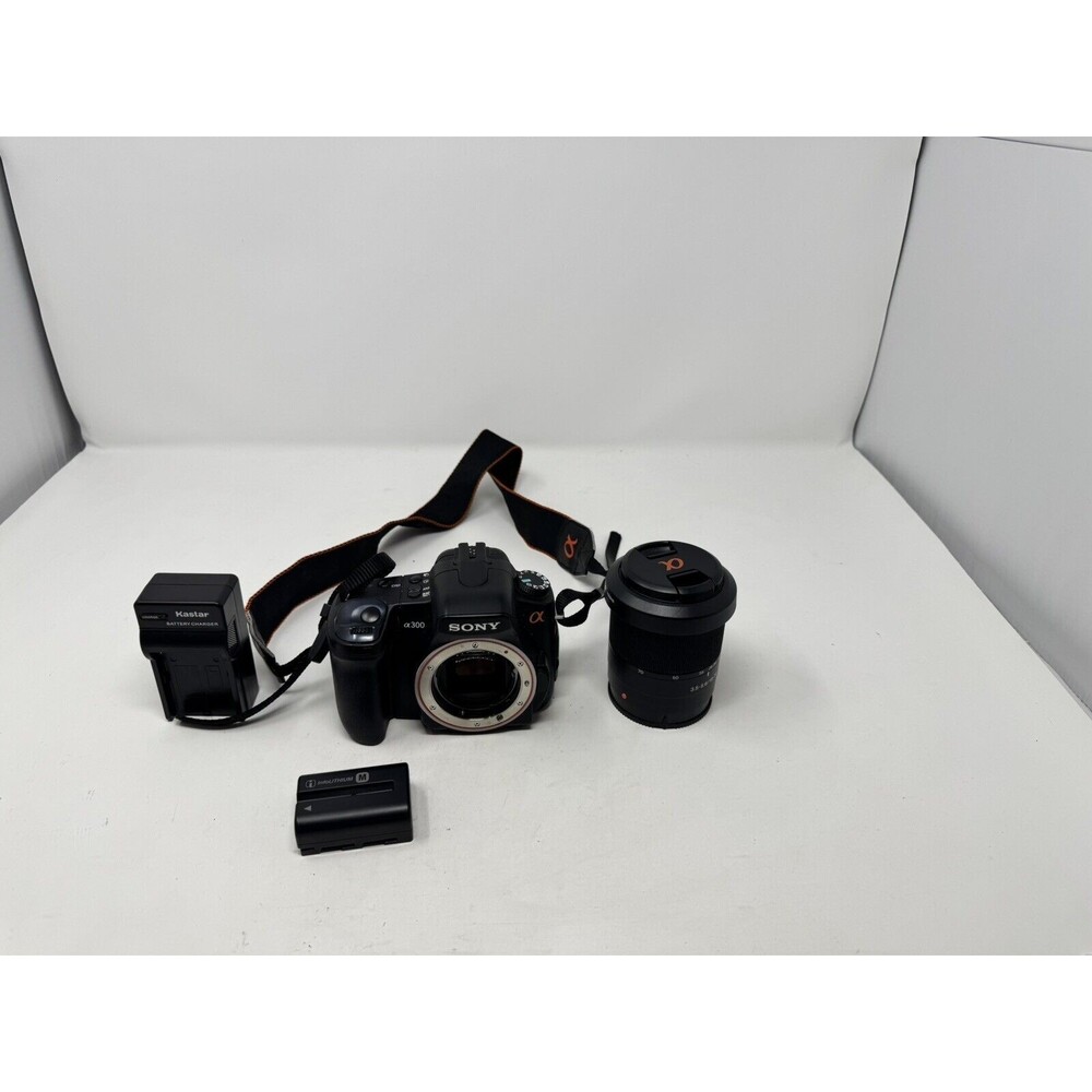 Sony A300 DSLR 10.2MP W/ 18-70/3.5-5.6 LEN, CHARGER,SUNSHA DE, TESTED
